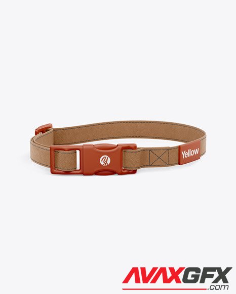 Leather Pet Collar Mockup 86788