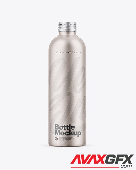 Matte Metallic Bottle Mockup 86907