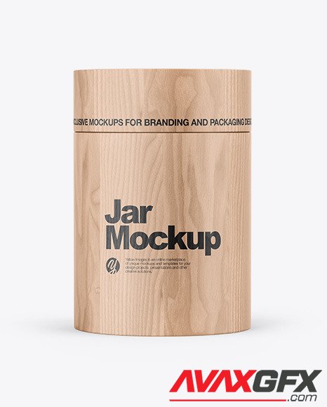 Wooden Jar Mockup 86274