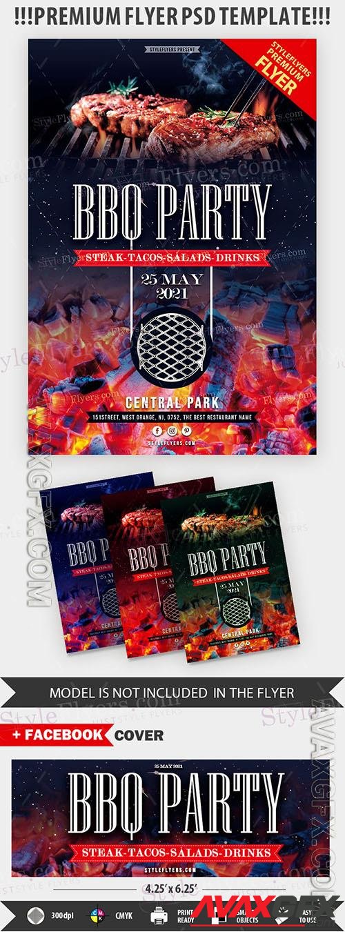 BBQ Grill Party Flyer Template