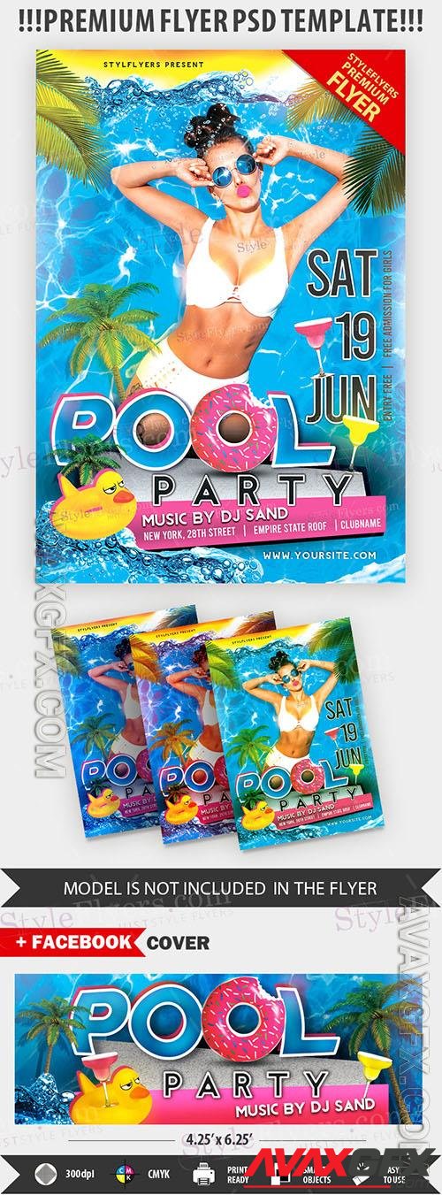 Pool Party Flyer Template