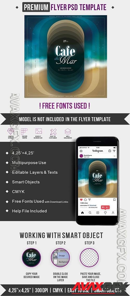 Cafe Del Mar Flyer Template