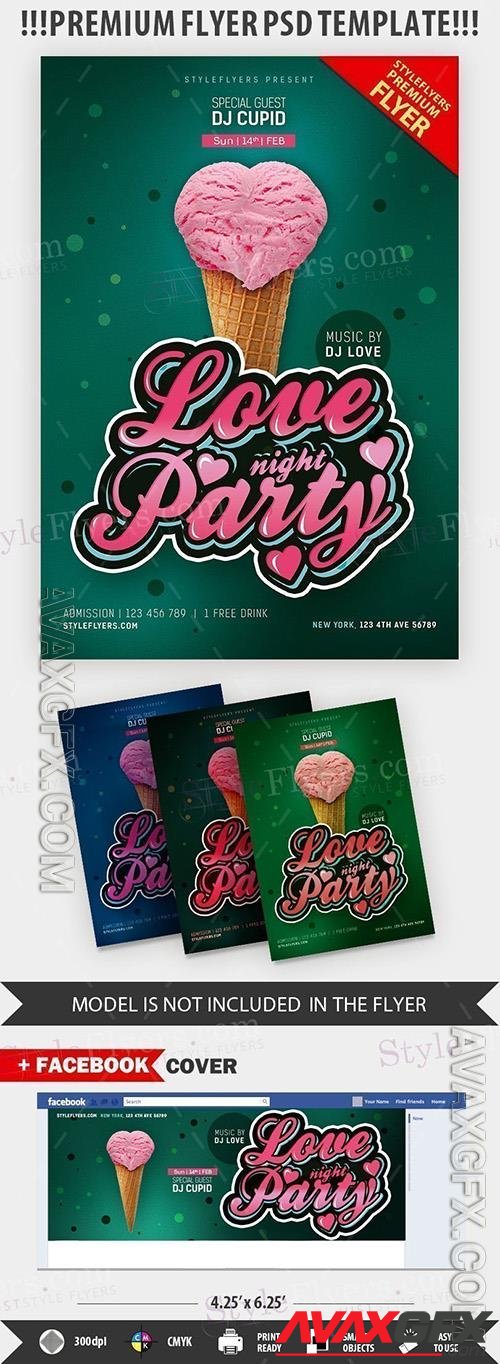 Love Night Party Flyer Template