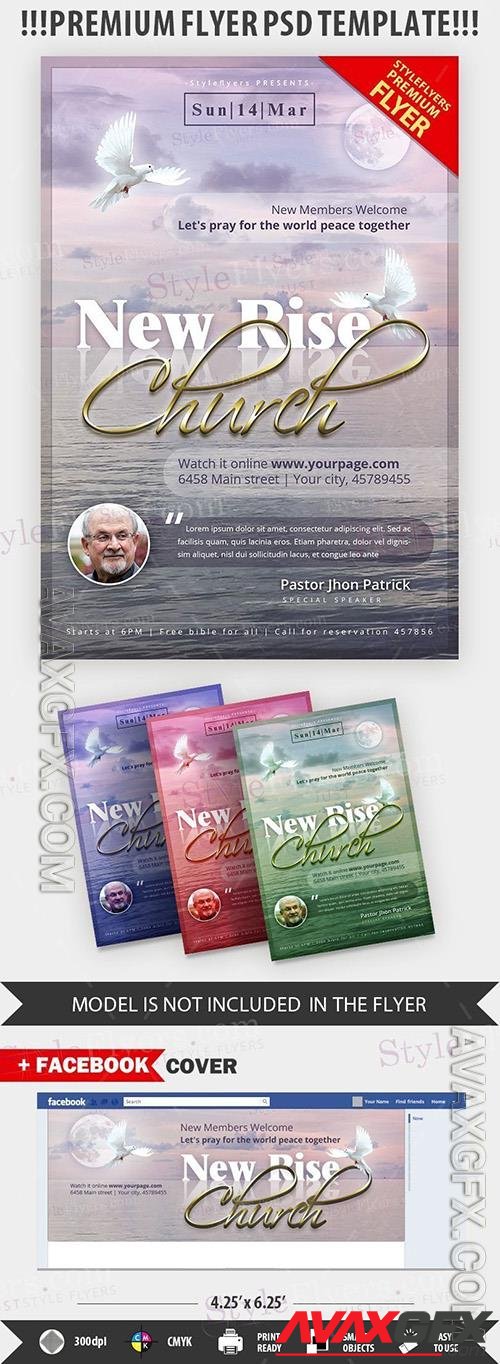 New Rise Church Flyer Template