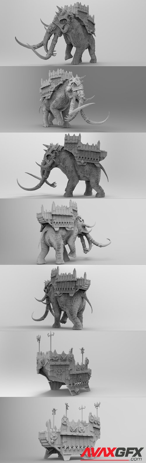 Chaos War Mammoth – 3D Printable STL