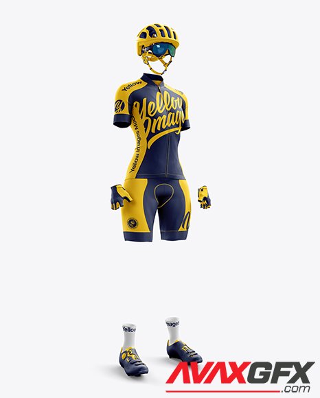 Women’s Full Cycling Kit mockup 21365