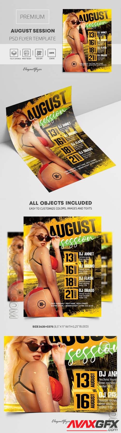 August Session – Premium PSD Flyer Template