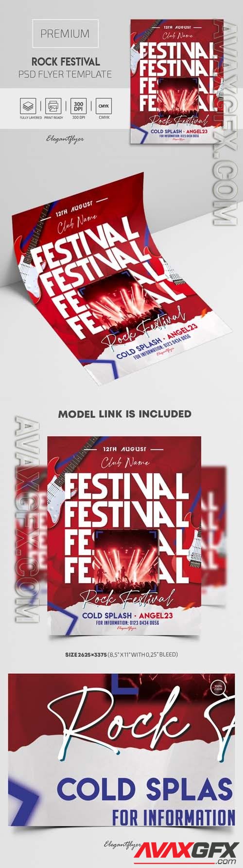 Rock Festival – Premium PSD Flyer Template