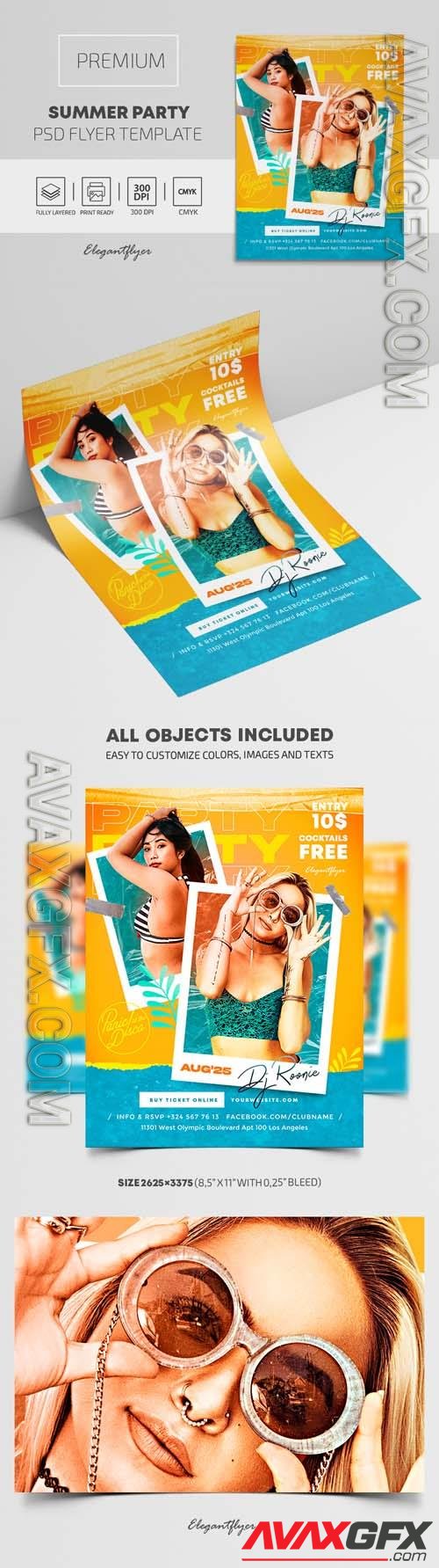 Summer Party – PSD Flyer Template