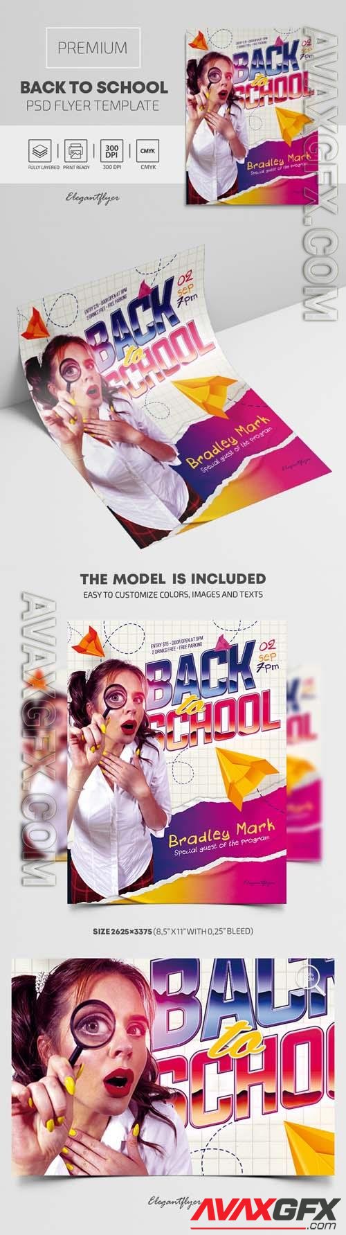 Back to School – PSD Flyer Template