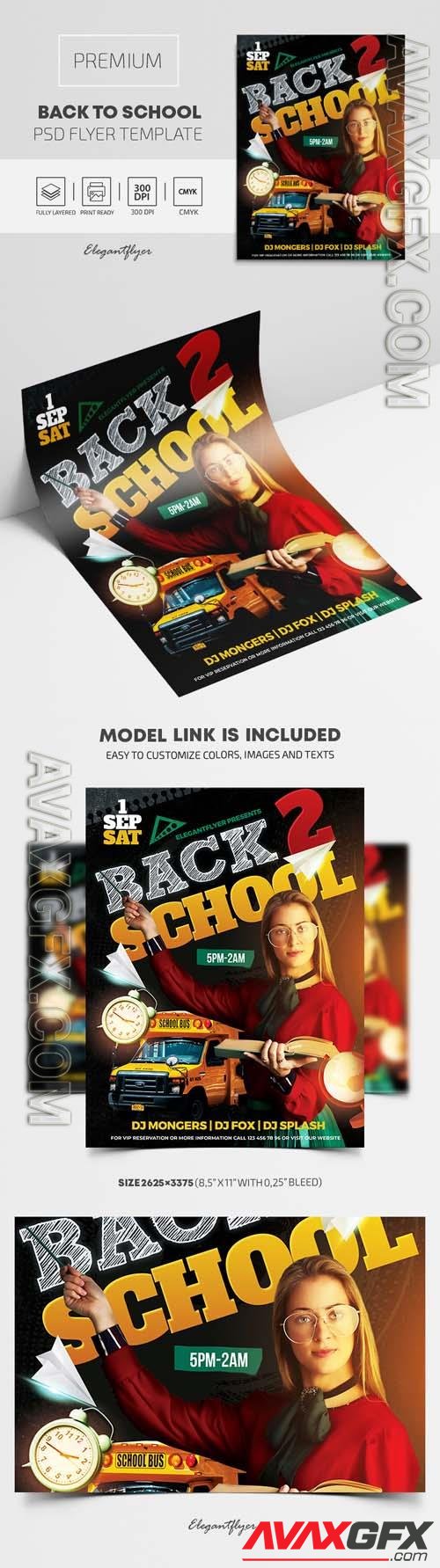 Back to School – Premium PSD Flyer Template