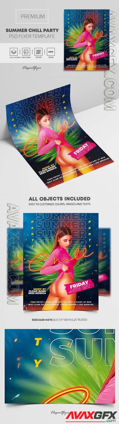 Summer Chill Party – Premium PSD Flyer Template