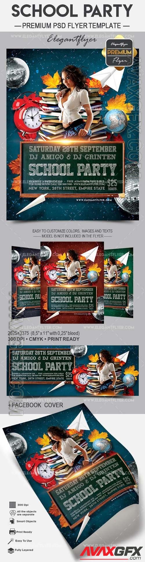 School Party – Flyer PSD Template