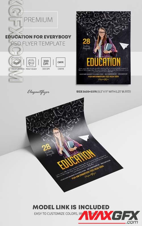 Education for Everybody – PSD Flyer Template