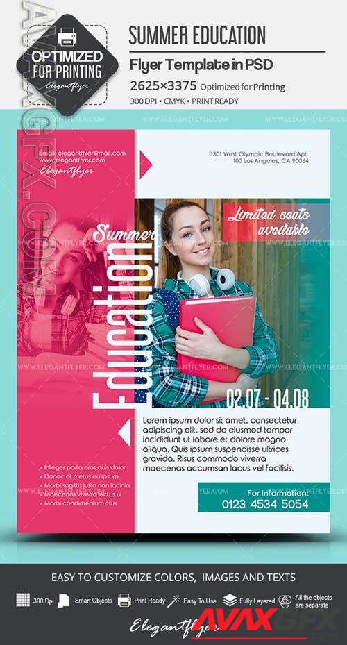 Summer Education – PSD Flyer Template