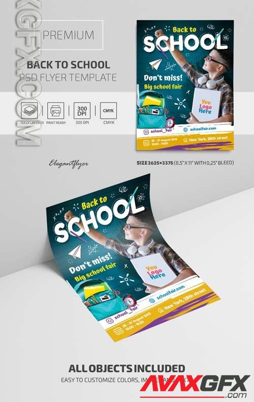 Back to School Premium PSD Flyer Template vol 2