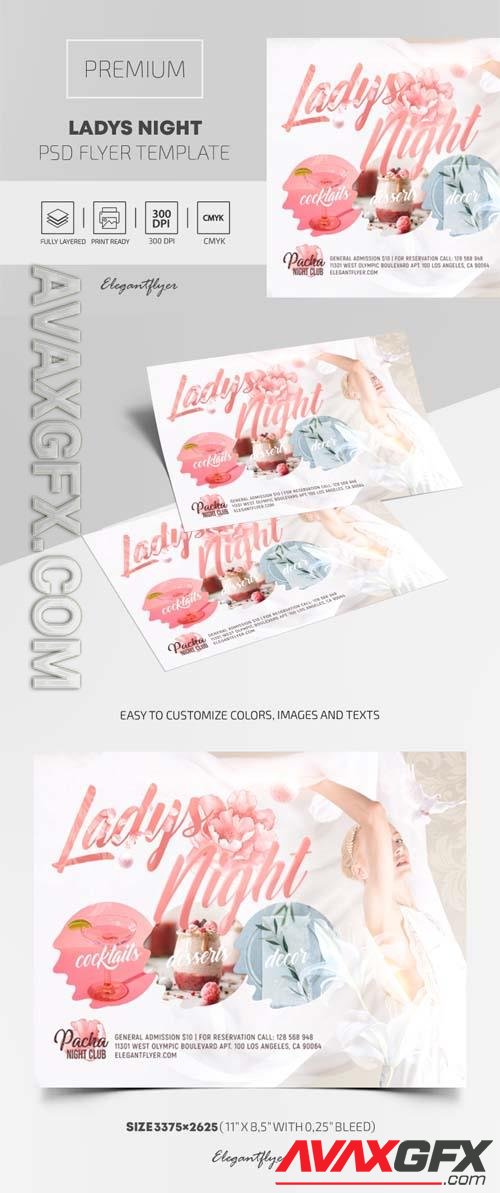 Ladys Night Premium PSD Flyer Template