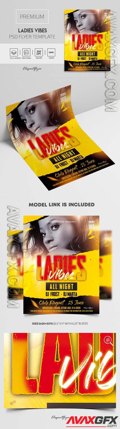 Ladies Vibes Premium PSD Flyer Template