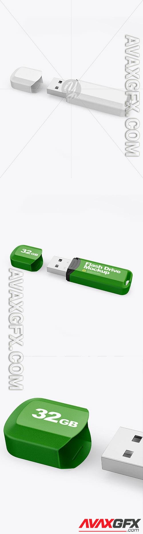 Textured USB Flash Drive Mockup 86504 TIF