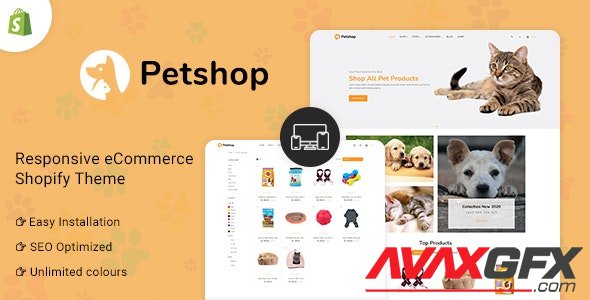 ThemeForest - Petshop v1.0 - Multipurpose E-commerce Shopify Template - 32599962
