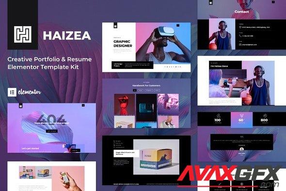 ThemeForest - Haizea v1.0.0 - Creative Portfolio & Resume Elementor Template Kit - 33019622