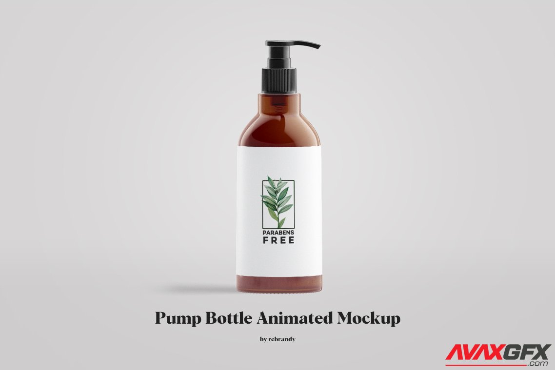 CreativeMarket - Pump Bottle Animated Mockup 6385911