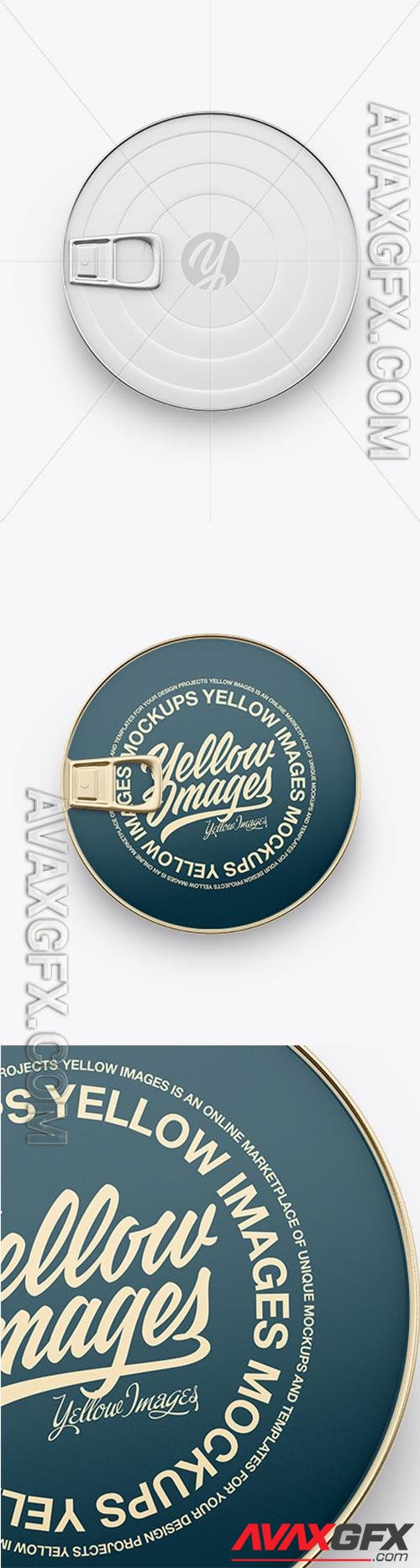 Tin Can With Paper Label Mockup 86443 TIF
