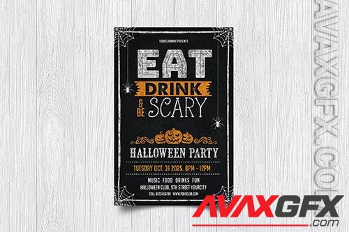 Eat Drink Be Scary / Halloween Party M9T9RR5