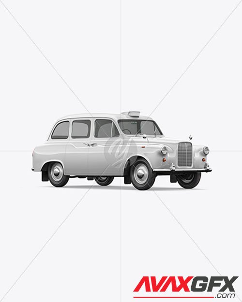 Retro Cab Car Mockup - Half Side View 45811