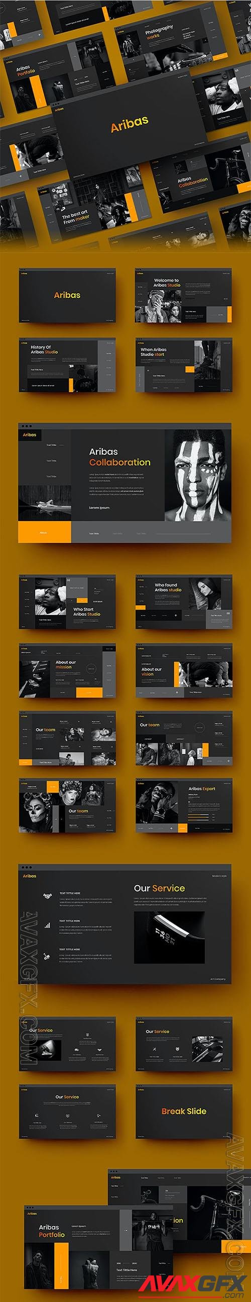 Aribas - Business Powerpoint, Keynote and Google Slides Template