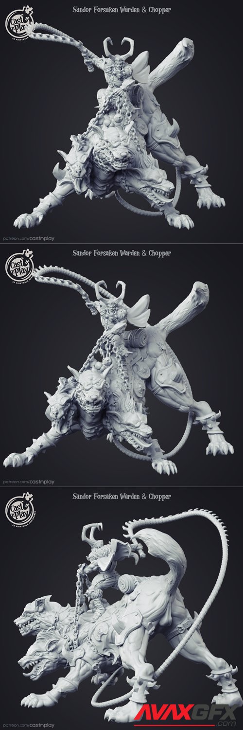 Sandor Forsaken Warden & Chopper – 3D Printable STL