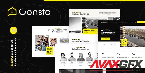 ThemeForest - Consto v1.0.1 - Industrial Construction Company Theme (Update: 4 August 21) - 27483875