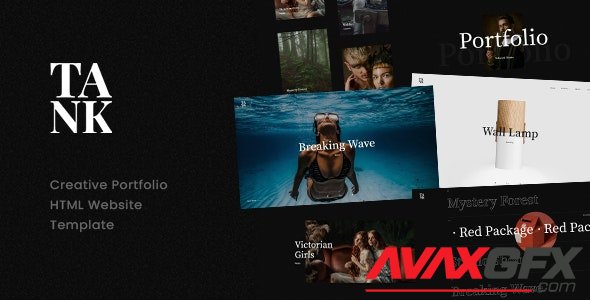 ThemeForest - Tank v1.2 - Creative Portfolio Showcase HTML Website Template - 33081644