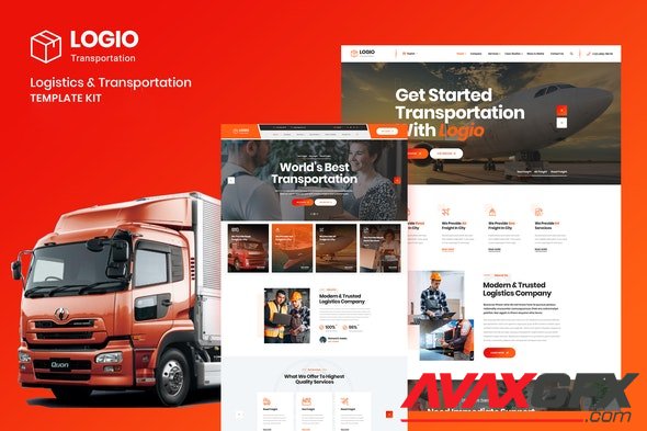 ThemeForest - Logio v1.0.0 - Logistics & Transportation Elementor Template Kit - 33434473