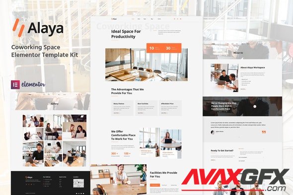ThemeForest - Alaya v1.0.0 - Coworking Space Elementor Template Kit - 33452058