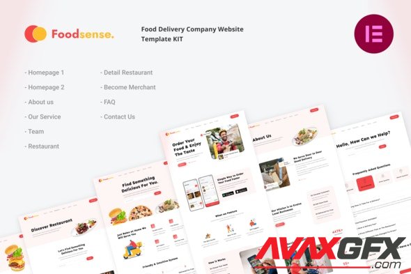 ThemeForest - FoodSense v1.0.1 - Food Delivery Elementor Template Kit - 33430428