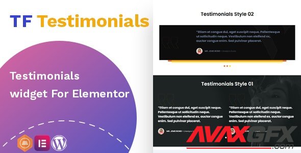 CodeCanyon - Testimonials widget For Elementor v1.0.0 - 32960630