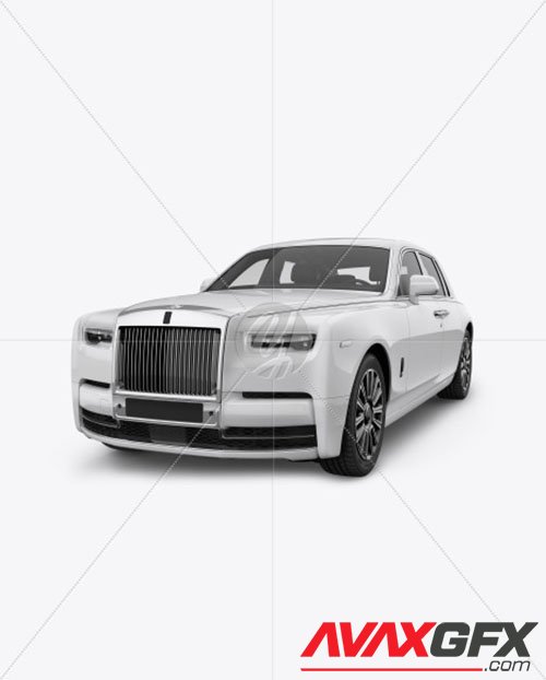 Luxury Car Mockup - Front Half Side View 48410