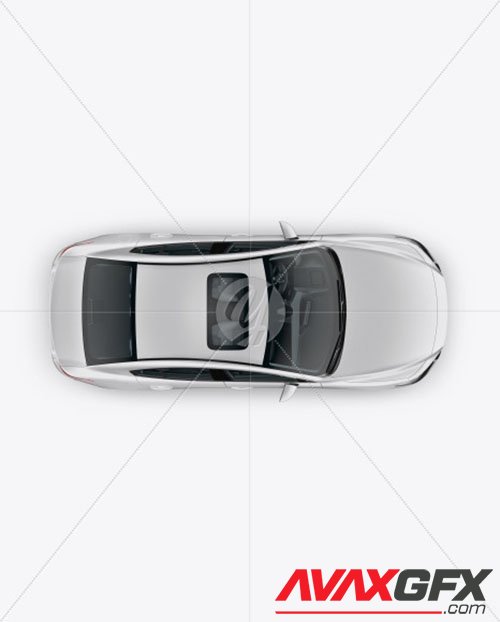 Sedan Mockup - Top View 48521