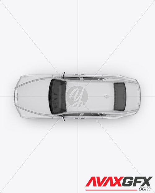 Luxury Car Mockup - Top View 48474