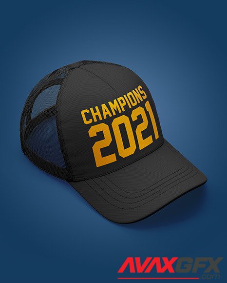 Baseball Cap Mockup - Half Side View 87116