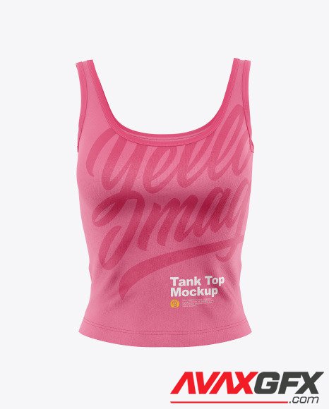 Women's Tank Top Mockup - Front View 87331