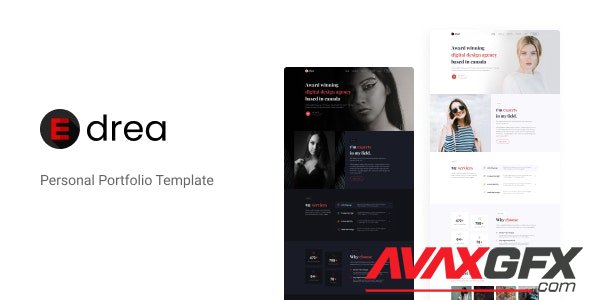 ThemeForest - Edrea v1.0 - Personal Portfolio Template (Update: 12 August 21) - 22535185