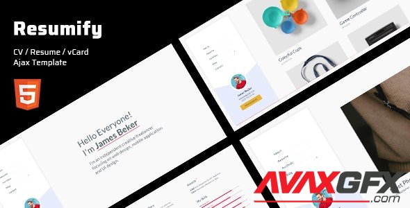 ThemeForest - Resumify v1.0 - Personal Portfolio Template - 24101443