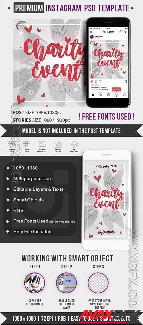 Сharity Event Instagram Post and Story Template