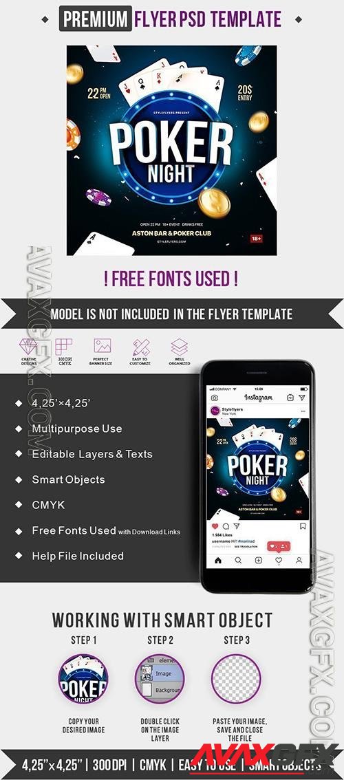 Poker Flyer Template