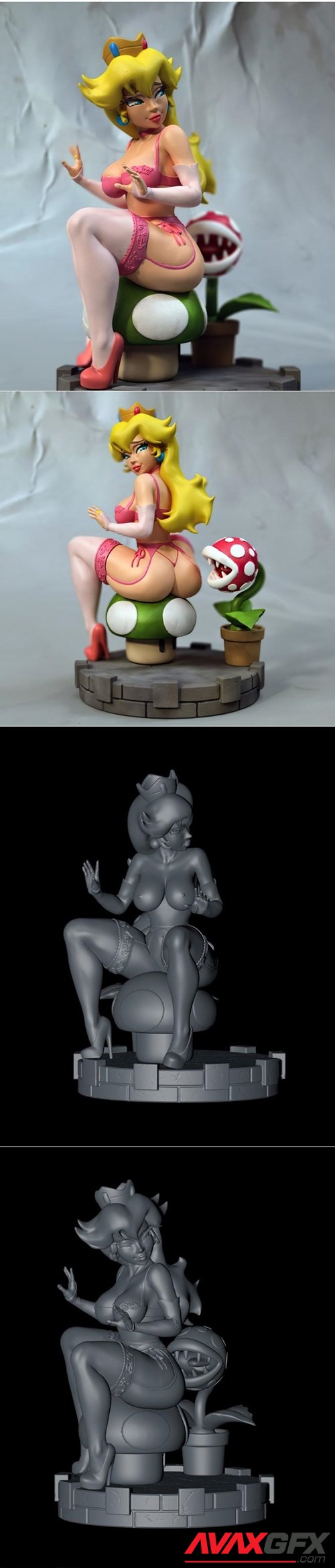 Peach princess – 3D Printable STL