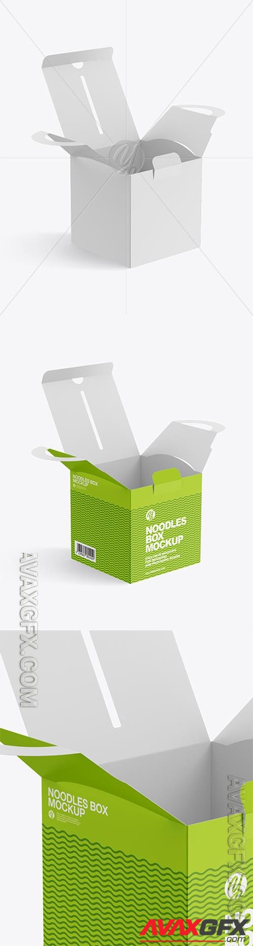 Opened Matte Noodles Box Mockup 82655 TIF