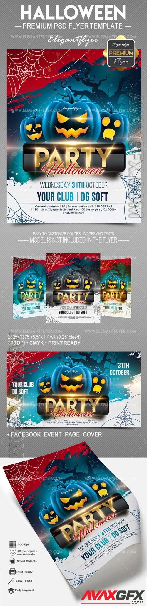 Halloween Party Flyer PSD Template vol 4