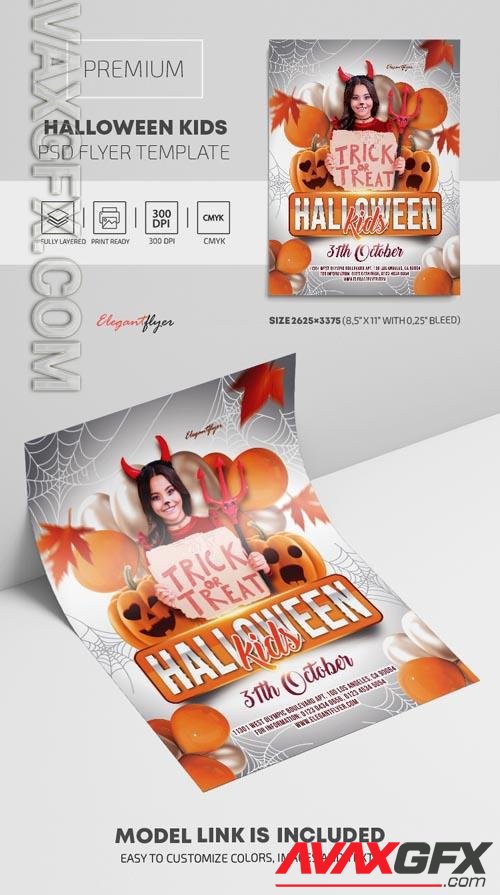 Halloween Kids Premium PSD Flyer Template